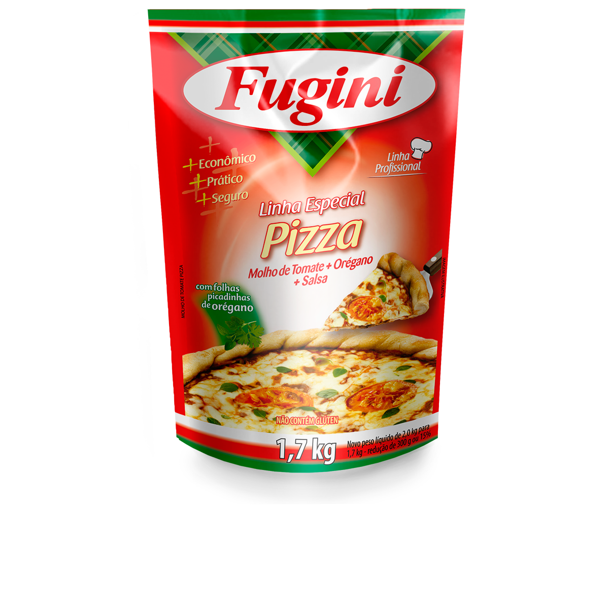 MOLHO DE TOMATE PIZZA FUGINI SACHE 6 X 1,7 KG FOOD